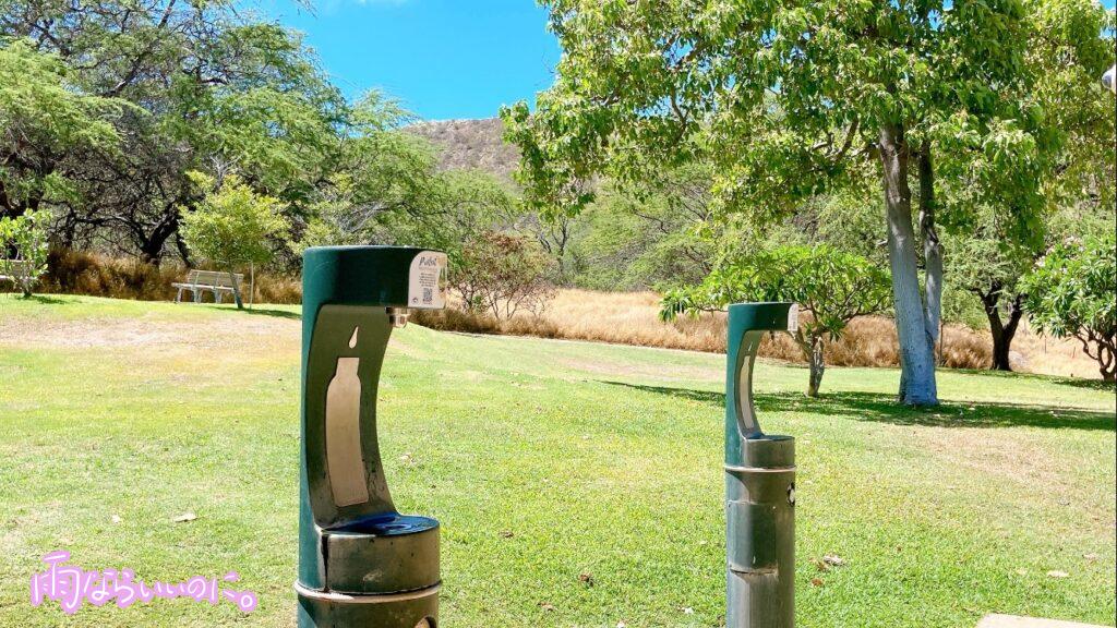 ダイヤモンドヘッドの水飲み場(MiU撮影)