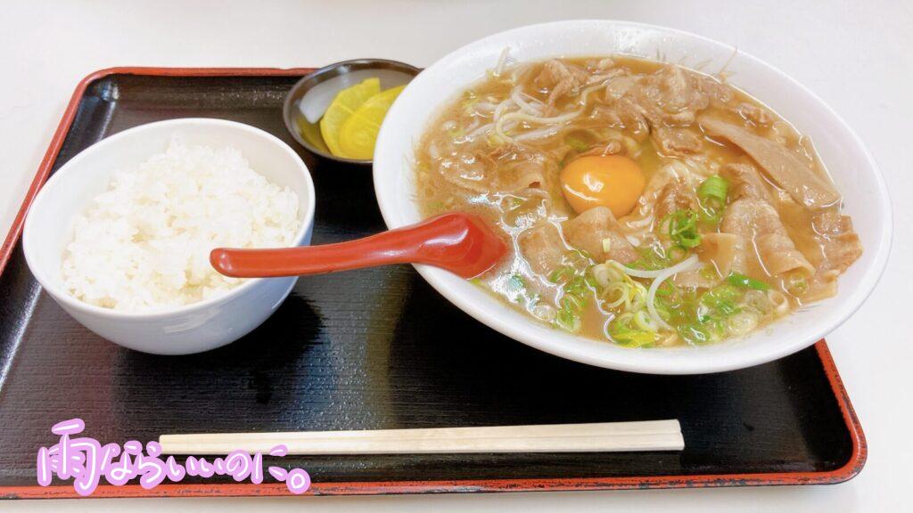 徳島ラーメンとごはん(MiU撮影)